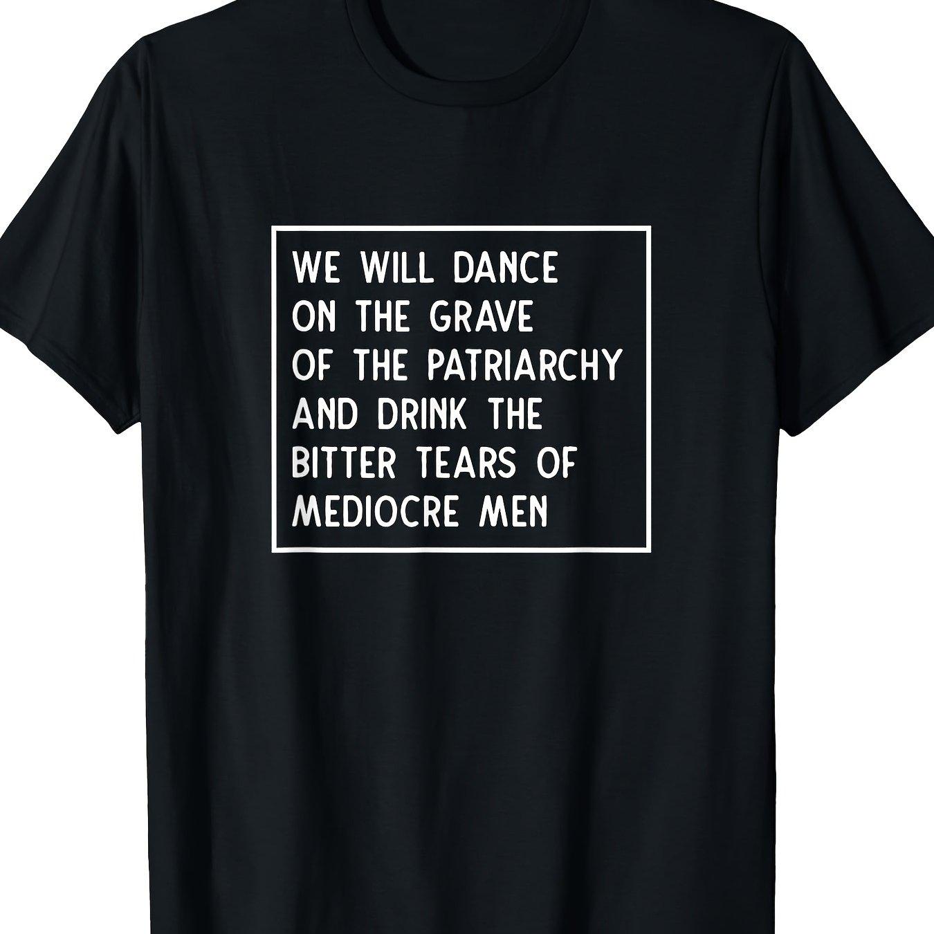 Dance On Grave Of Patriarchy Graphic Tee Mens Short Sleeve Casual Cotton TShirt S
