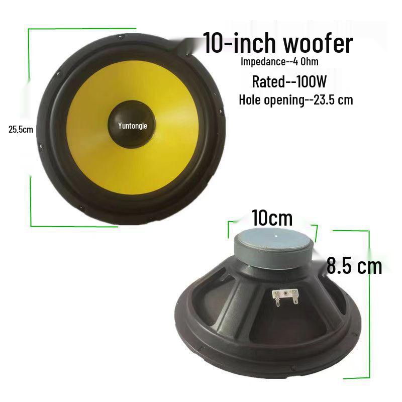 Multi-Size Full-Range Midrange Bass Speaker with Heavy Bass and Aluminum Frame - Available in 3", 4", 5", 6.5", 8", 10", 12".
