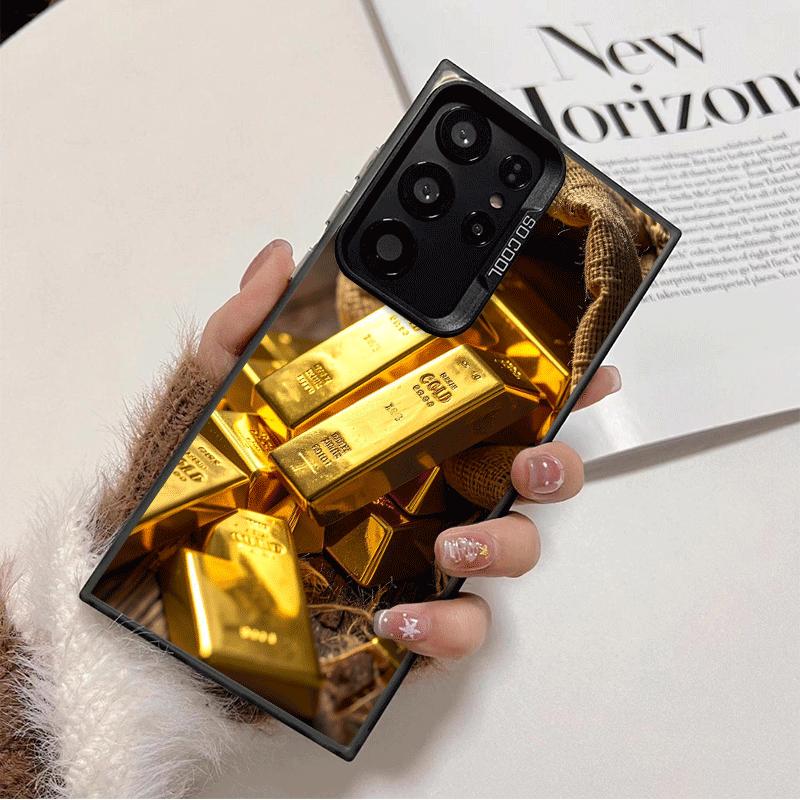 

Fine Gold Pattern Printing Shockproof Phone Case for Samsung Galaxy S26 Edge S25 Ultra S24 FE S23 Plus S21 Cover Anti Fall Funda Samsung S25