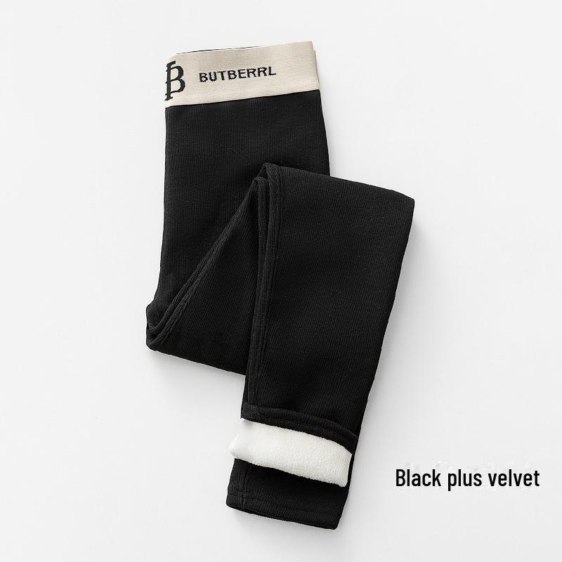 

Утолщенные бархатные зимние леггинсы: Теплые, свободные брюки-карандаш с высокой талией XXL (65-75 kg)