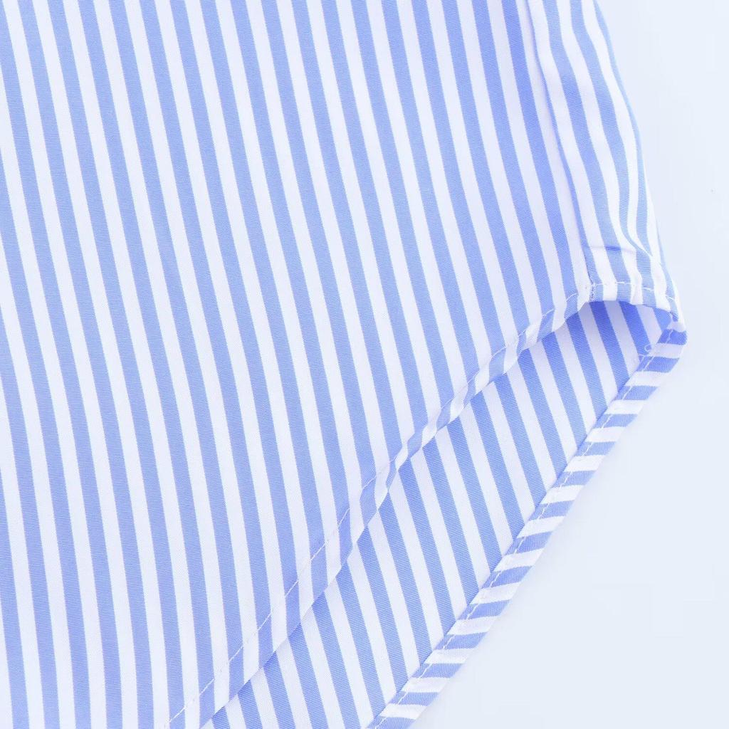 2025 Spring Women's Striped Button-Up Commuter Shirt