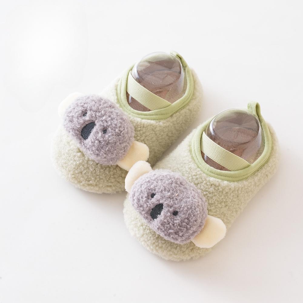 

Утолщенные детские носки для обуви весна-лето с мягкой подошвой, нескользящие, для ходьбы, от 0 до 6 месяцев, амортизация перед шагом L зелёный