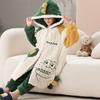 Set Pijamale Flanel Copii Băieți Fete Cald Mânecă Lungă Bluza Și Pantaloni Îmbrăcăminte de Noapte Iarnă Acasă Îmbrăcăminte de Noapte