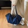 Vintage Denim Tote Bag, Retro Large Capacity Shoulder Bag, Women's Casual Handbag & Shopping Bag Women Handbags