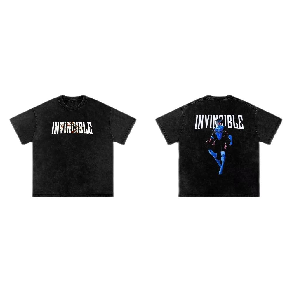 

Винтажная унисекс футболка Invincible Mark Grayson с принтом, выстиранная хлопковая футболка, лето, уличная одежда Харадзюку, мужская, женская, топы, одежда L