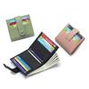 Korean Style Women's Genuine Leather Compact Wallet - Ultra-Thin with Multi-Card Slots & Coin Purse