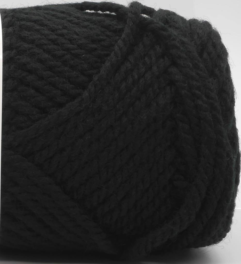 Hamanaka Bonnie Acrylic Extra Color Pack of 4057 Yarn, Thick, 402, Black, 50g, Approx. 60m, 5,