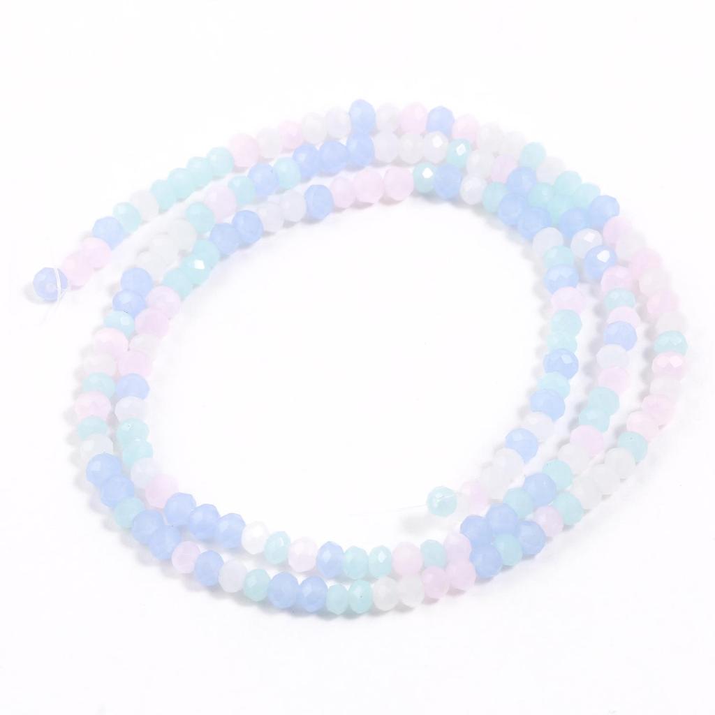2x3mm Rondell Faceted Crystal Quartz Loose Waist Beads For Jewelry Making DIY Woman Charms Bracelet Necklace Earrings Accessorie