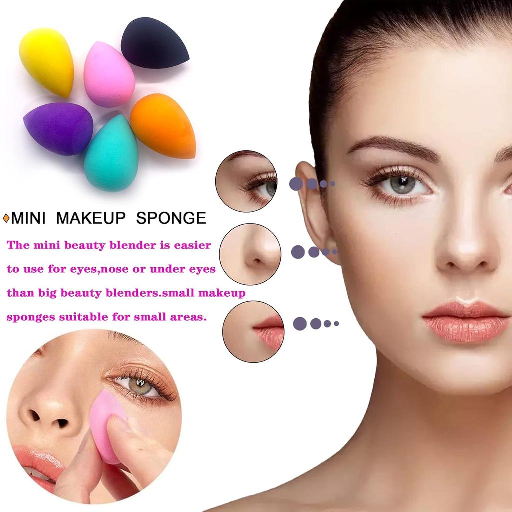 Wholesale Mini Beauty Cosmetic Sponge Egg Private Label Latex Free Makeup Sponge Foundation Make Up Blender Skin-friendly  Soft