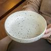 Splashing Ink Bowl 8-Inch Vegetable Bowl High-Value Ceramic Deep Plate Girls Light Food Salad Bowl Outlet