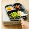 ASD Non-Stick Frying Pan with Three Holes for Steak And Eggs, Breakfast Burger Pan, 18CM, for Open Flame K12