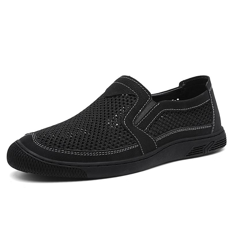 Sommer Männer Verschnaufpause Mesh Casual Schuhe Männer Müßiggänger Komfortables Fahren Schuhe Mokassins Mann Wohnungen Schuhe