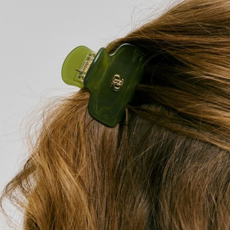 DEPOUND Cellulose Hair Claw - Olive (S)