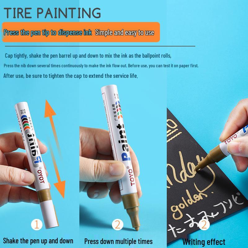 Toyo Paint Pen SA101: 10-pack Black & White Touch-up Markers with Free Shipping.