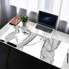 Deskmat Mouse Pad 900x400 XXL Mousepad Back and White Girl Laptop Desk Decor Extended Mouse Pad Keyboard Mat Oversize Desk Pad