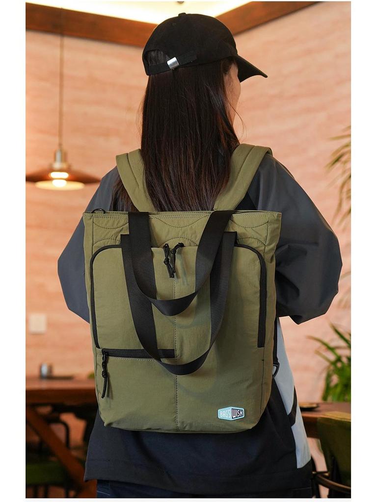 Versatile Multifunctional Nylon Backpack & Stylish Shoulder Bag