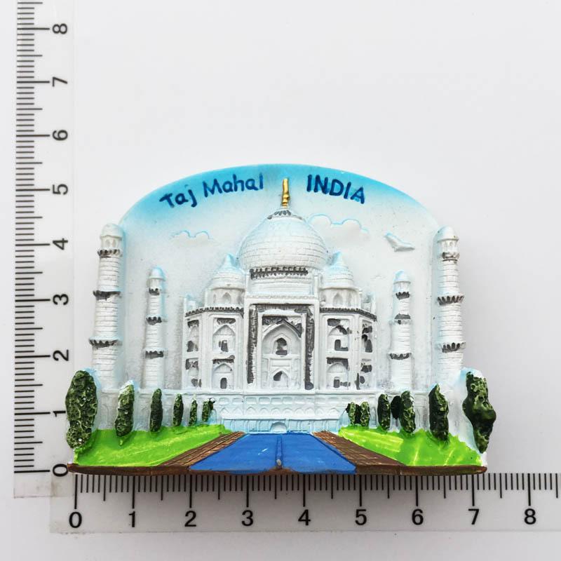 India Elephant 3D Fridge Magnet Souvenir Gift Collection Decoration Taj Mahal Magnetic Sticker Refrigerator Magnet
