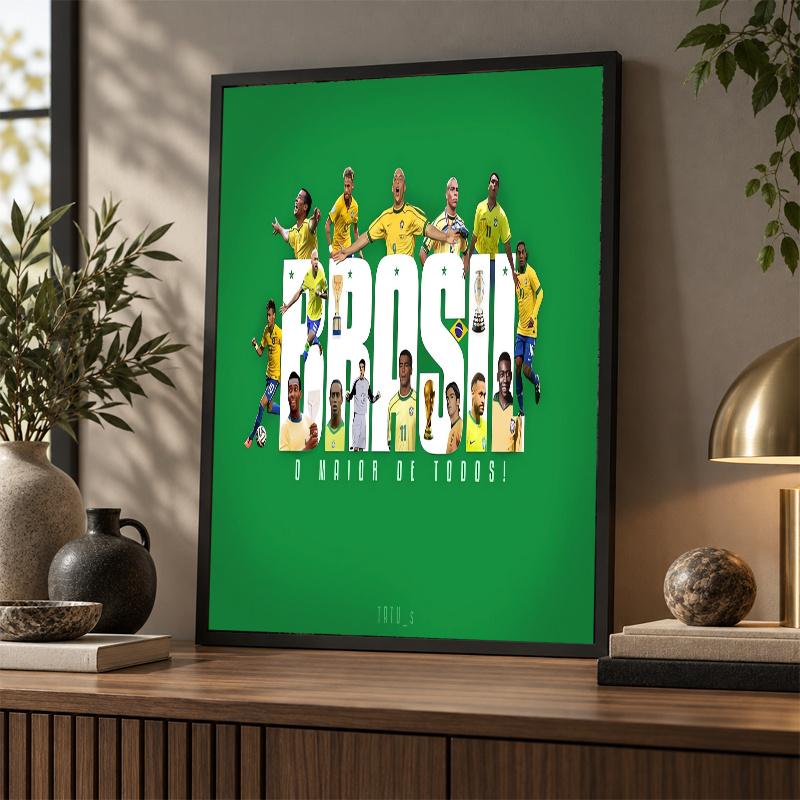 Echipa națională de fotbal a Braziliei Kit Pictură cu Diamante 5D Foraj Complet DIY Mozaic cu Diamante Artă de Perete Decor Acasă