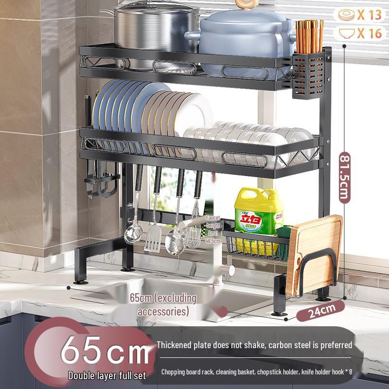 

Многофункциональная сушилка для посуды для хранения под кухонной раковиной и на столешнице