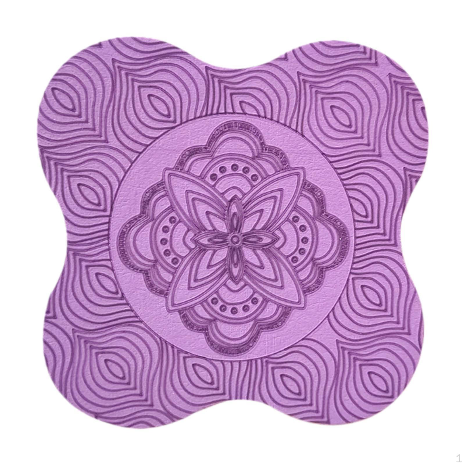 

Коврик для упражнений на коленях для практики йоги с поддержкой локтей и рук фиолетовый