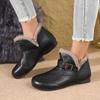 Short Boots for Women, Winter 2025 New Style, Anti-slip Soft Sole Cotton Shoes, Retro Flat Mother Leather Shoes