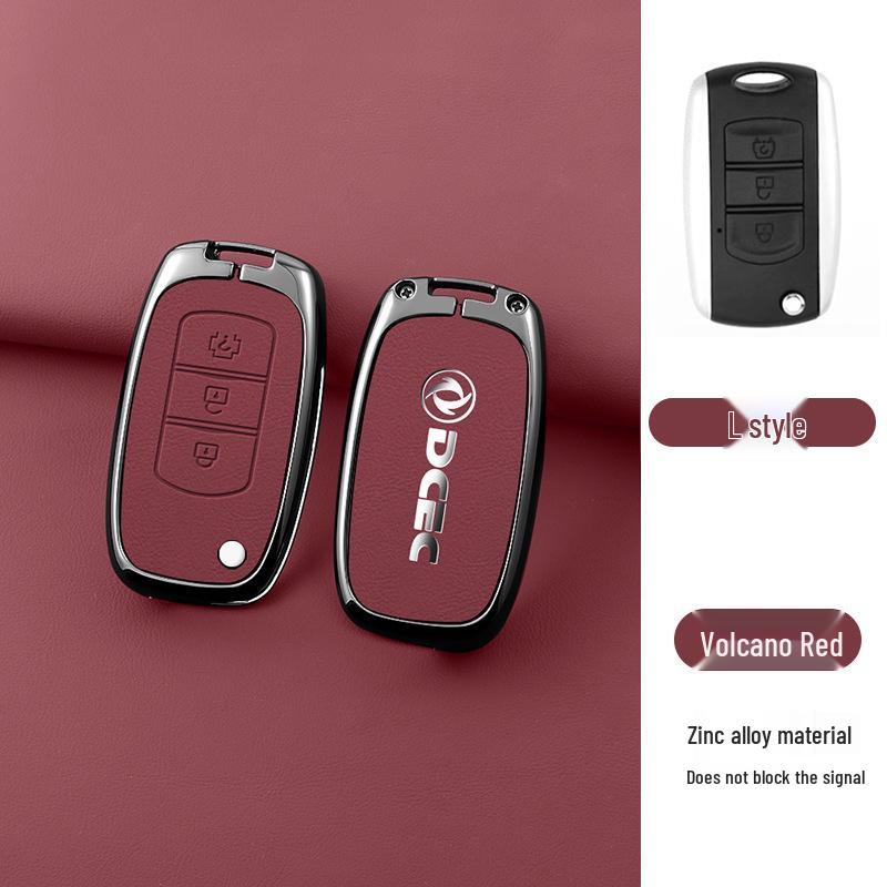 Zinc Alloy Leather Key Case for Dongfeng Fengguang 580 (2016/17) - Stylish and Durable with Creative Buckle for Men and Women