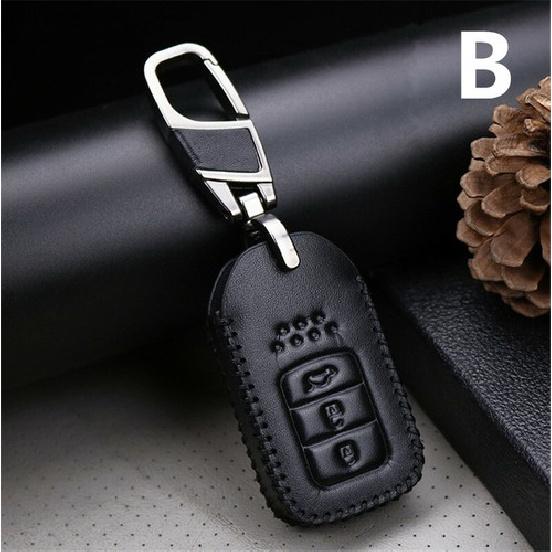 PU Leather key case Cover Shell For Honda Accord Vezel Civic Pilot CRV HRV JAZZ