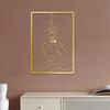 Metall Modern Minimalistisch Damen Wanddeko Abstrakte Linienkunst einer Tänzerin Einfache Linienmalerei für Schlafzimmer und Studio Zuhause