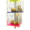 3-layer Parrot Chewing Pendant Transparent Feeding Bird Food Toy Food Feeder Star Grass Pendant Toy