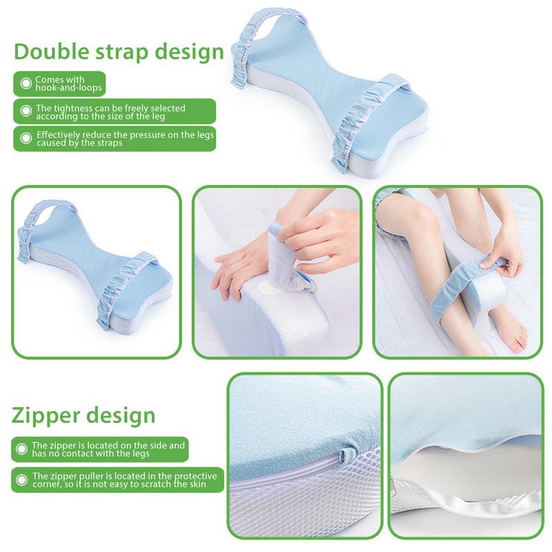 Almohada de espuma viscoelástica para dormir, cojín de espuma para rodillas, almohada de apoyo para piernas, almohada para rodillas, soporte para piernas, para embarazadas