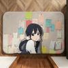 Anime T-Tamako Love S-Story Floor Mat Soft Flannel Floor Mat  Suitable for Entryways, Living Rooms, Bedrooms, and Bathrooms