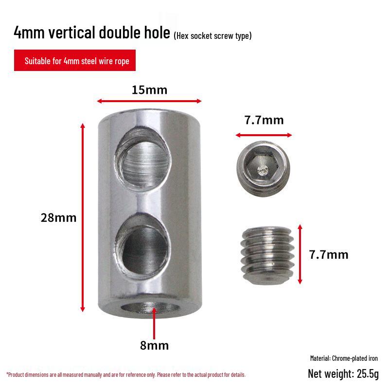 Steel Wire Rope Double Hole Locking Device