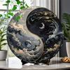 OrientalAura 1pc Yin Yang Bagua Aluminum Sign - 8 Inch Round HD Printed Metal Decor - Weather Resistant for Home