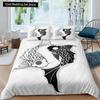 Yin Yang King Queen Duvet Cover Vintage Tai Chi Quilt Cover Divination Bedding Set Oriental Culture Polyester Comforter Cover