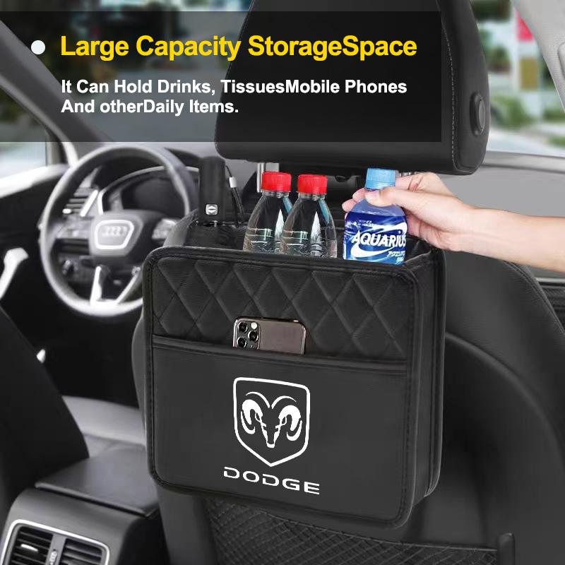 Car Multi-function Storage Bag Automobile Seat Back Storage Pocket for Dodge Journey Caliber Challenger Charger Ram 1500 Stratus Dart Dakota Durango