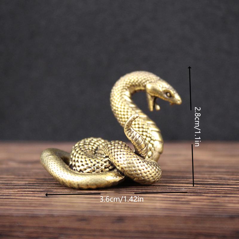 

3 Стиля Винтажная Латунь Мини Змея Античная Бронза Декор Фигурки Для Украшения Интерьера Настольное Украшение Чайный Питомец Домашний Декор