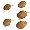 Oval Shape Rattan Storage Basket Wicker Material Fruit Display Basket  Kitchen Use