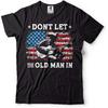 Erkekler Gömlekli Yaşlı Adamı İçeri Almayın T-Shirt Gitarist Gitar Tişörtleri ABD Vatansever Tişört