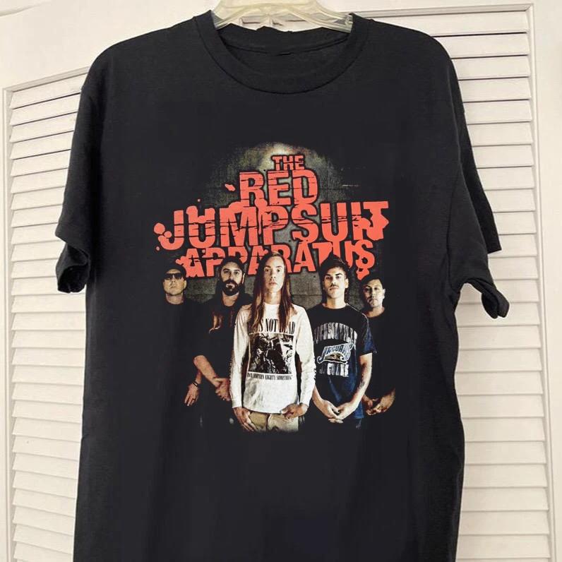 Vtg Classic The Red Jumpsuit Apparatus Band Members Black Shirt ZL715 XXXL