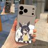 P-Pretty Anime D-Derby Cute Transparent gray Phone Case For iPhone 17,16,15,14,13,12,11,Pro,Max,Plus Magnetic Wireless Charging