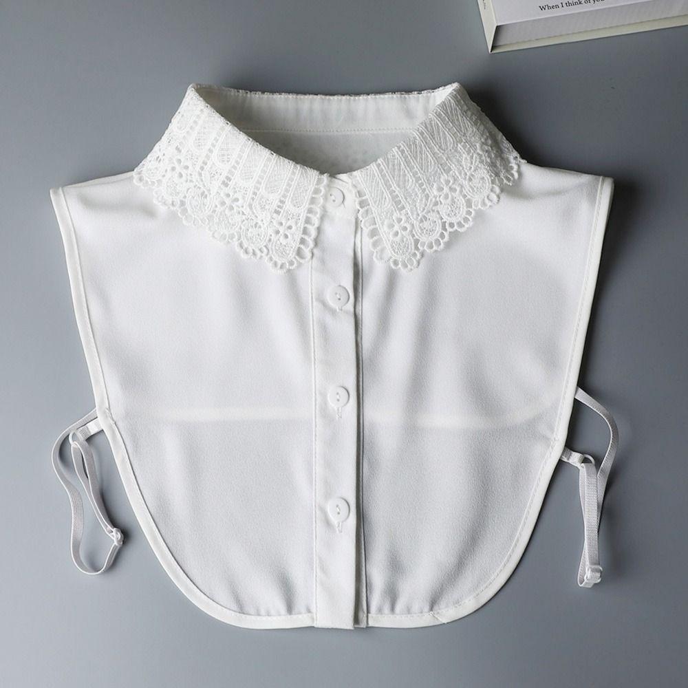 Fashion Classic Detachable Chiffon Clothes Accessories Blouse False Collar Lapel Shirt Fake Collar