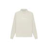 Fear of God Essentials Ss22 Relaxed Mockneck Wheat Letter Logo Flocked High Neck Long Sleeve American Pullover Sweatshirt Men FOG-SS22-130