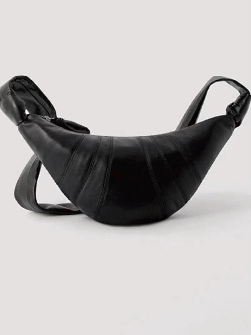 

Сумка-круассан из натуральной овчины: Легкая роскошная маленькая сумка-пельмень через плечо для мужчин и женщин