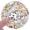 72 pcs Creative Adorable Line Art Kitten DIY Sticker Materials for Kids Perfect as Children's Holiday Gifts Durable