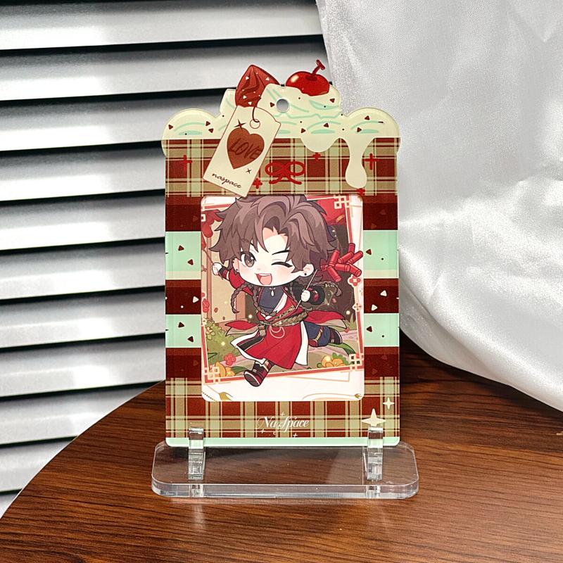 Kawaii Cake Acrylic Photo Frame for 3 Inch Kpop Idol Anime Card Strawberry Cake Protective Case Photocard Sleeves Wholesales