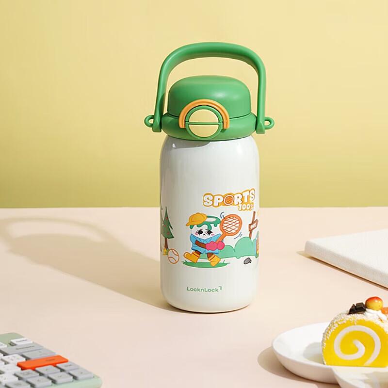 LockLock 780ml Cartoon Insulated Straw Bottle