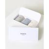 HISS6F207WT_[HAZZYS DAILY] Women's Color Block Socks 3-Piece Set