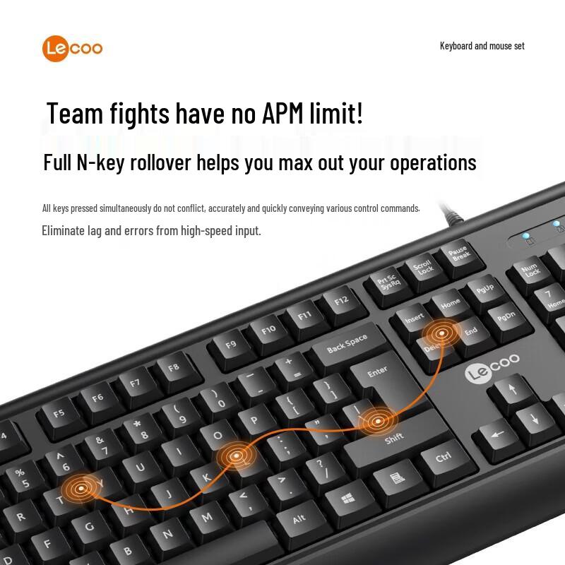 Lenovo Laiku Wired Keyboard & Mouse Combo