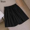 Women's Summer Casual Cotton Linen Shorts with Elastic Waist and Drawstring Comfortable Wide Leg Solid Color Beach Pants