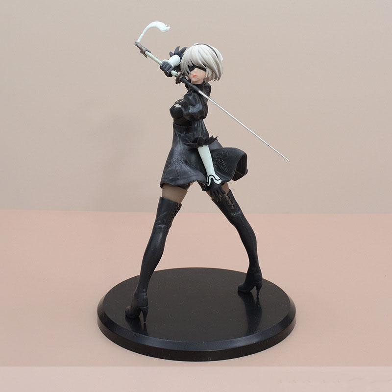 19cm NieR:Automata Ver1.1a YoRHa No.2 Type B 2B PVC Action Figure Anime Figure Model Toys Collection Doll Gift